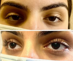 lash lift and tint