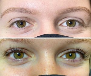 lash lift and tint