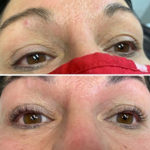 eye lash lift and tint
