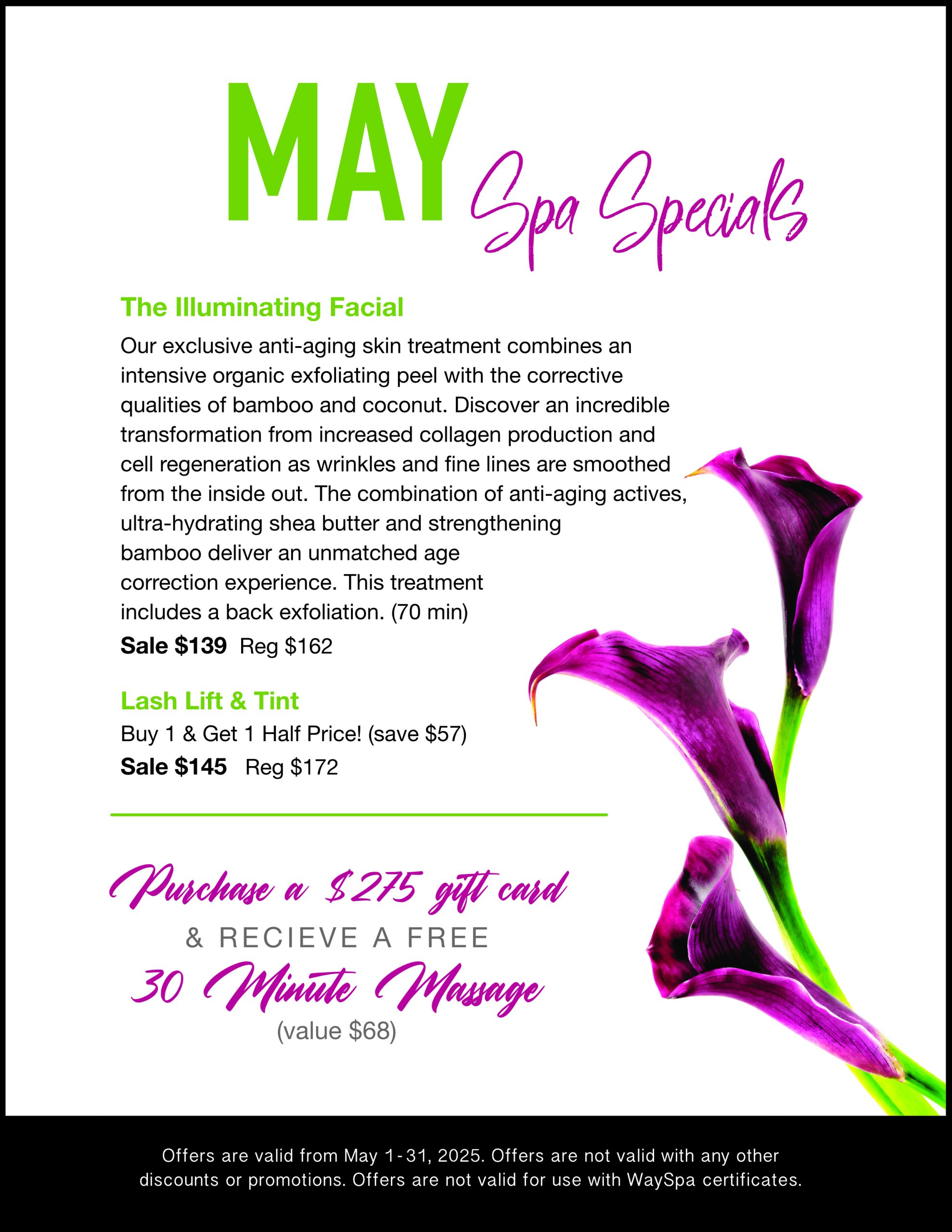 may spa specials